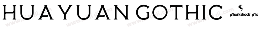Huayuan Gothic 粗体字体转换